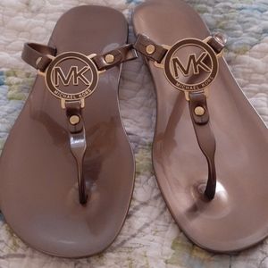 Michael Kors Brown Jelly Sandals
